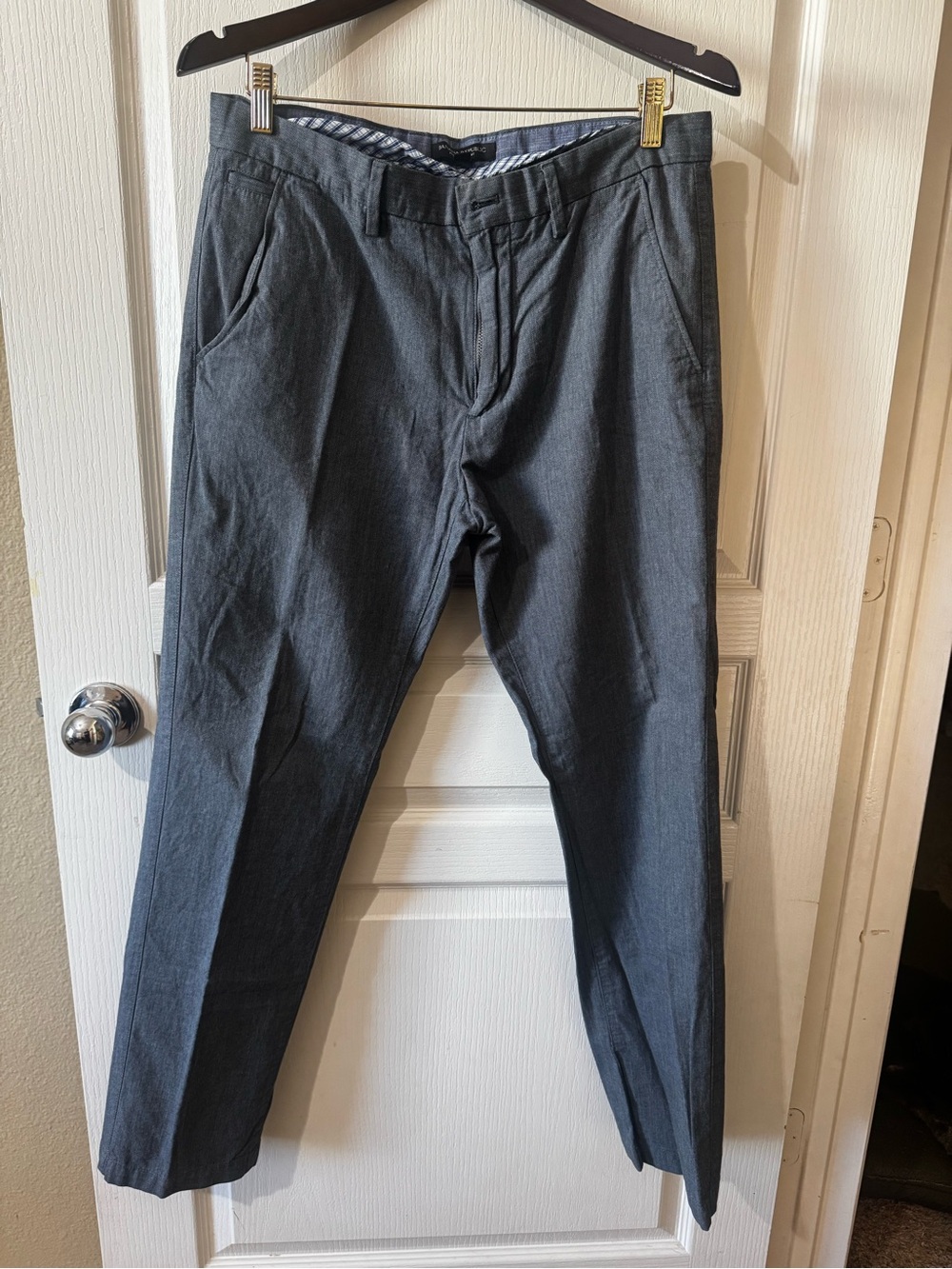 Men's Blue 32x32 Pants - Classic Straight Fit